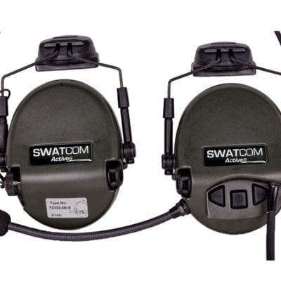 Sordin / SWATCOM CC Supreme MIL-Spec ARC Rail Helmet Attached