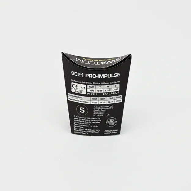 SWATCOM SC21 Pro Impulse Universal in ear hearing protection - Image 3