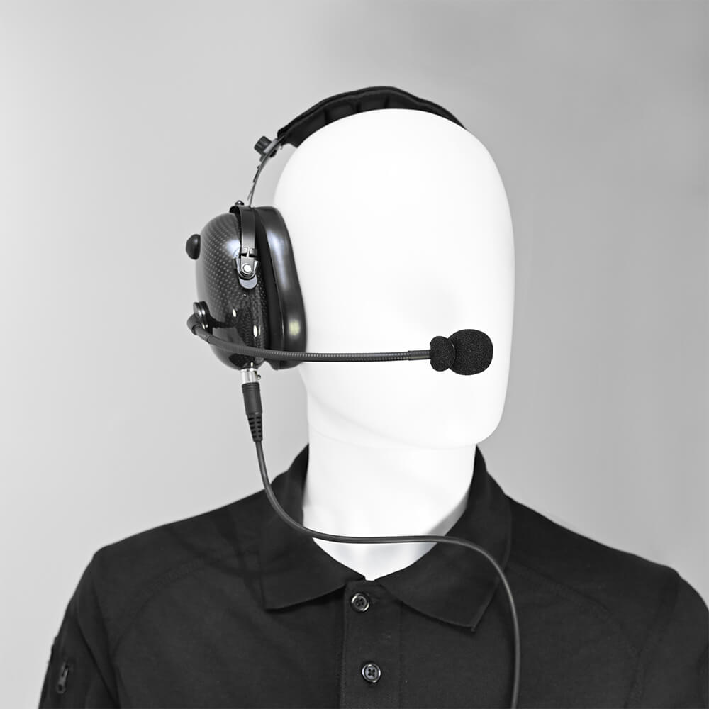 SWATCOM SC36 Heavy Duty Single Sided Headset with Boom mic, QD for radio lead - Image 8
