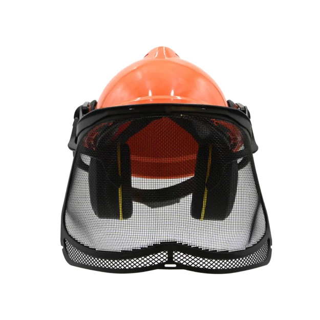 MSA V-Gard 500 Vented Helmet with Ear Defenders and Visor - Image 2