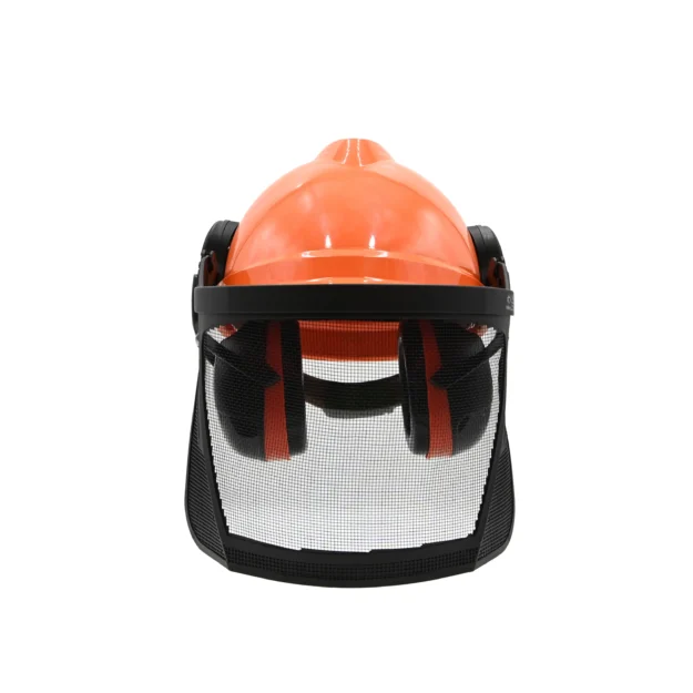 MSA V-Gard 500 Non-vented Helmet with Ear Defenders and Visor - Image 2