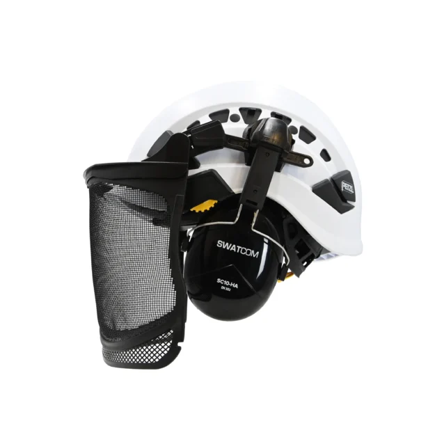 Petzl Vertex Vent Helmet with Ear Defenders and Visor - Image 3