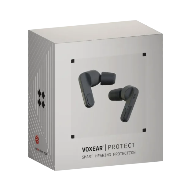 Voxear Protect Industrial Electronic Ear Plugs Packaging
