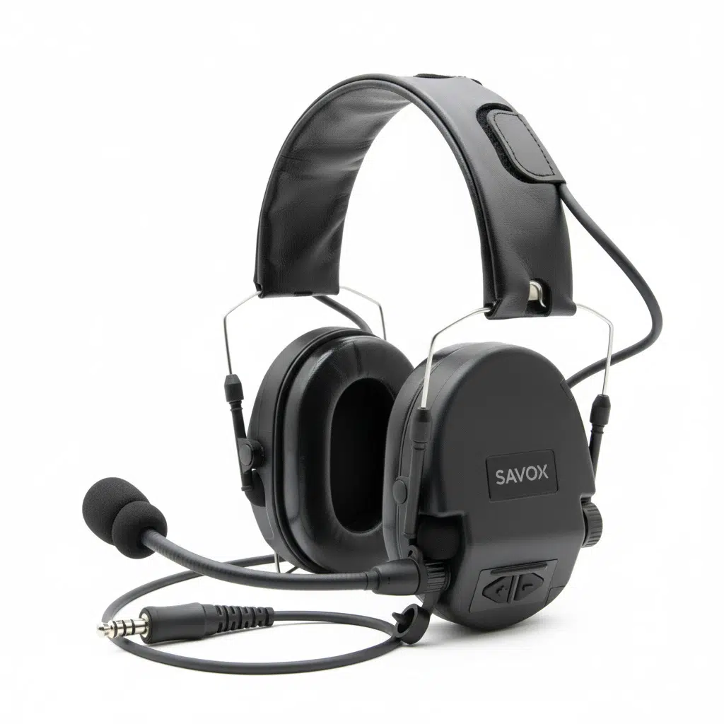SAVOX Noise-COM 200 C-C Tactical Communications Headset