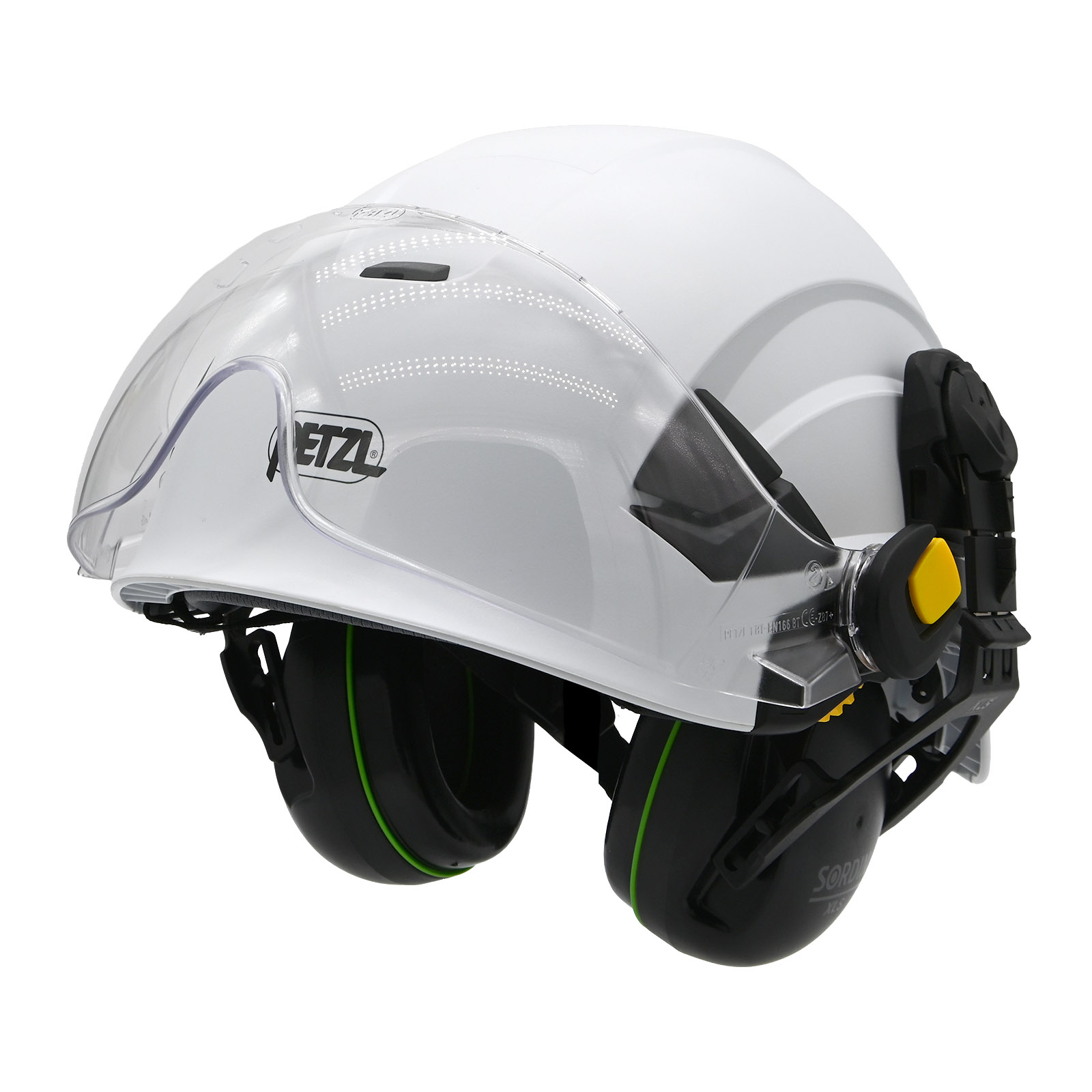 Petzl Vertex Non-Vented with Eye Shield and Ear Defenders - EN50365, EN166 - Image 3