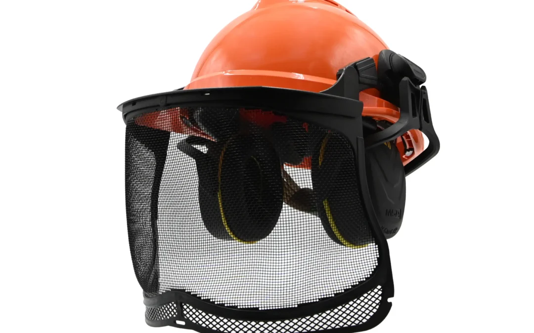 MSA V-Gard 500 Vented Helmet with Ear Defenders and Visor – EN397