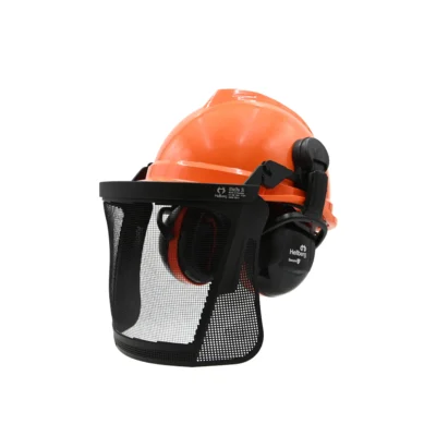 MSA V-Gard 500 Non-vented Helmet with Ear Defenders and Visor - EN14052