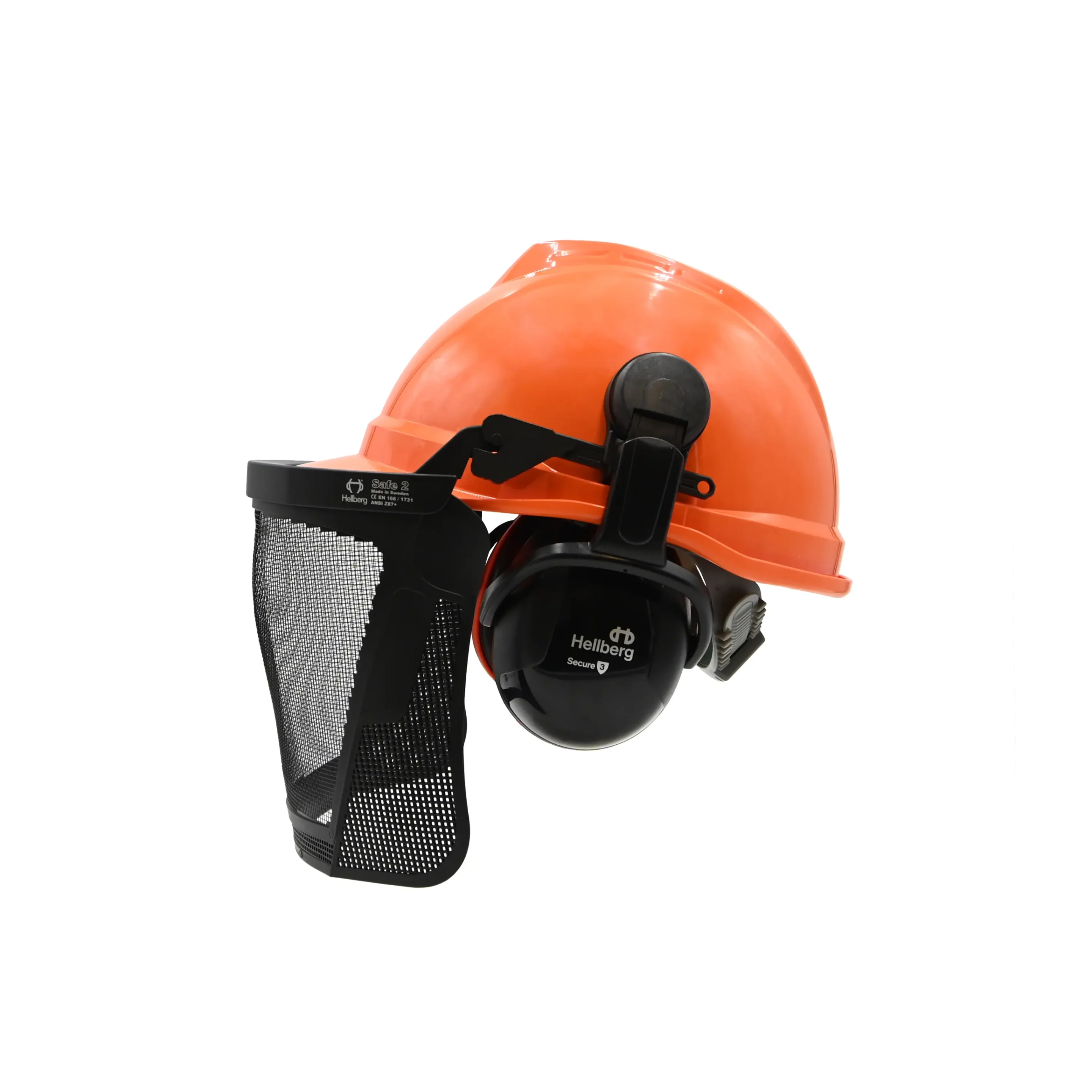 MSA V-Gard 500 Non-vented Helmet with Ear Defenders and Visor - EN14052 - Image 3