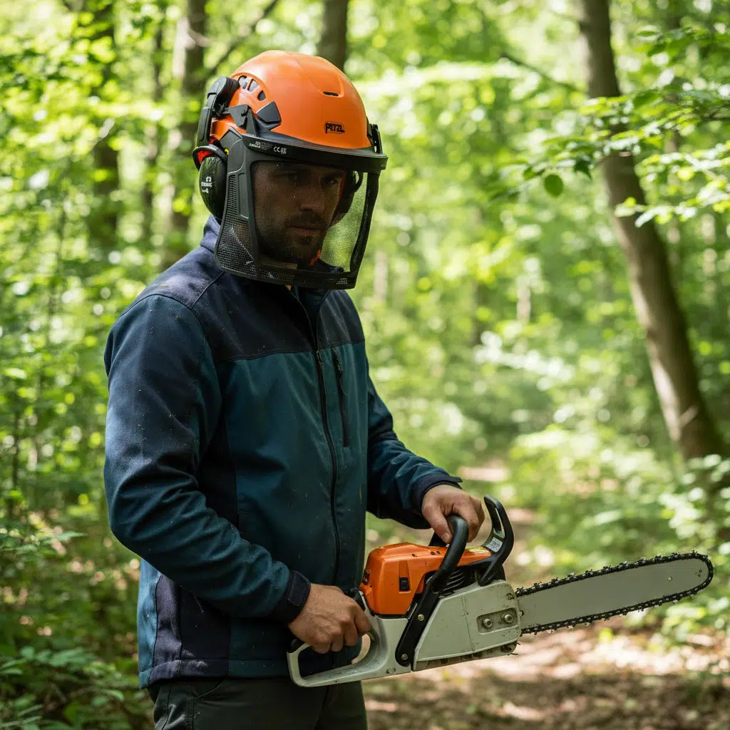 Petzl Chainsaw/Forestry Helmet with Ear Defenders and Visor - Image 5
