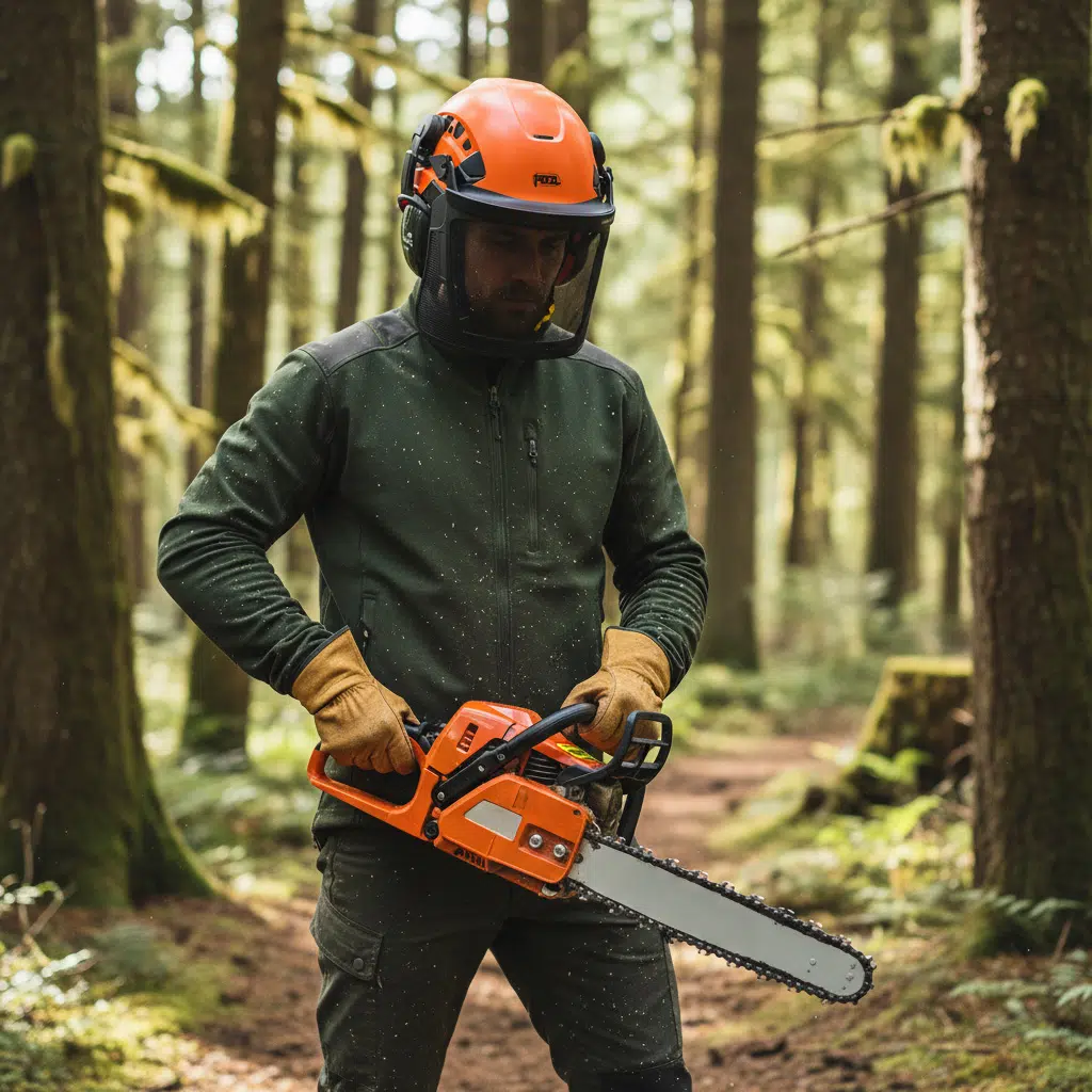 Petzl Chainsaw/Forestry Helmet with Ear Defenders and Visor - Image 4