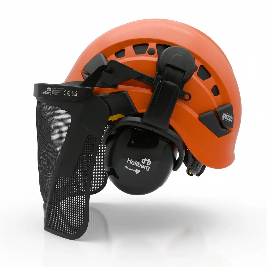Petzl Chainsaw/Forestry Helmet with Ear Defenders and Visor - Image 2