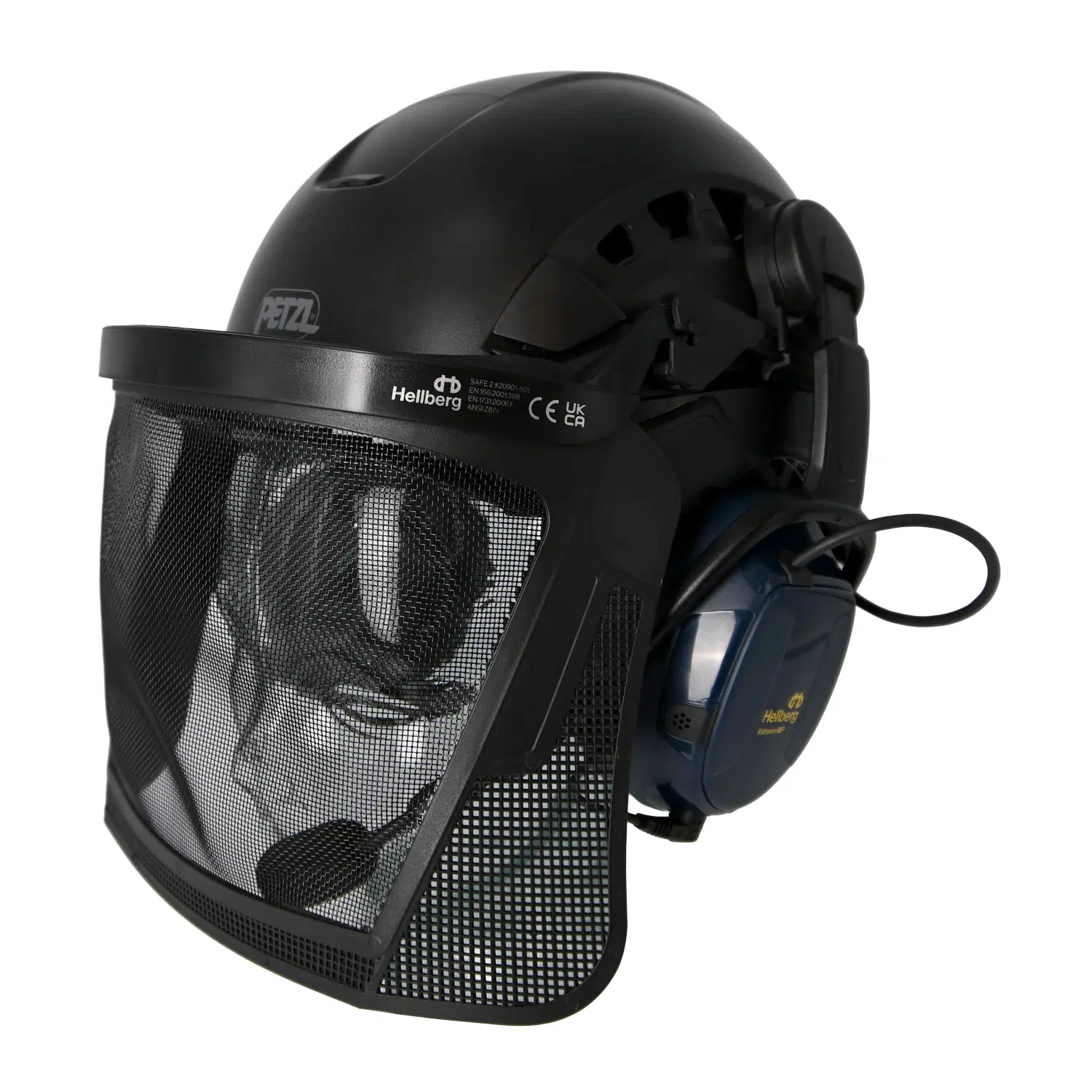 Petzl Vertex Vent with Bluetooth Ear Defenders and Visor