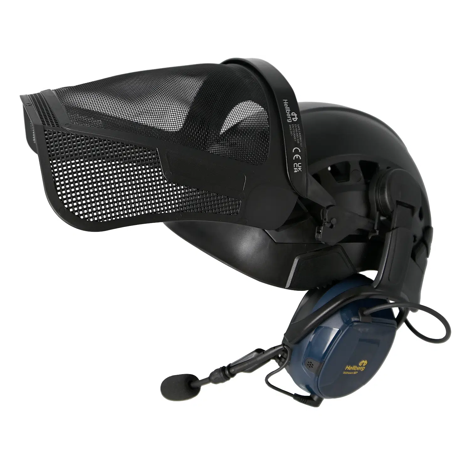 Petzl Vertex Vent with Bluetooth Ear Defenders and Visor - Image 2